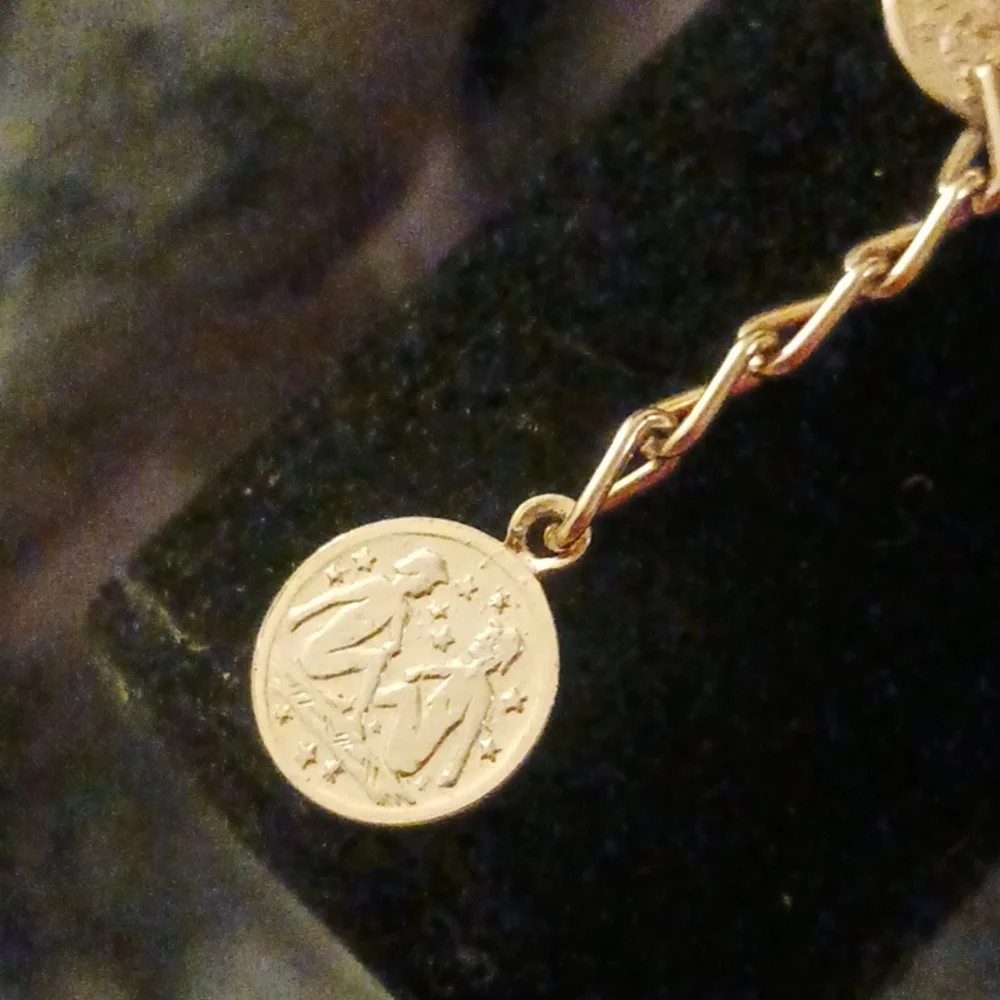 This one was purchased in Italy! Beautiful,gold plated,coin,bracelet! - Picture 10 of 15